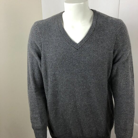Joseph Abboud Men's Grey V-neck Sweater Size L - Picture 9 of 13